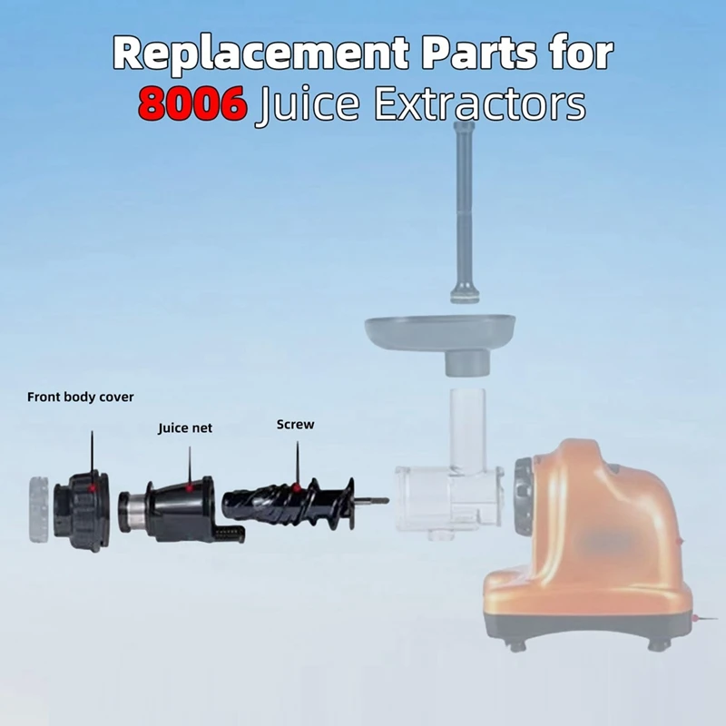 Запасные части для соковыжималки Omegae 8006 8005 8004 8003 NC800HDR NC900HDC