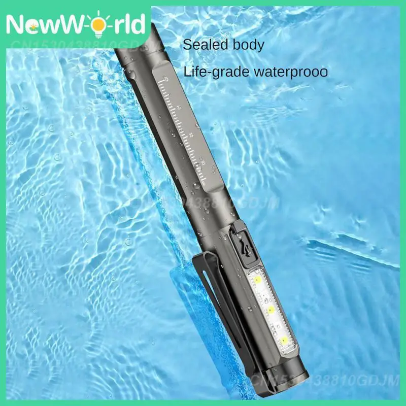 

Портативная лампа-ручка Type-c с быстрой зарядкой, металлический зажим, фонарь с фонариком, степень освещения, водонепроницаемость в гостиной