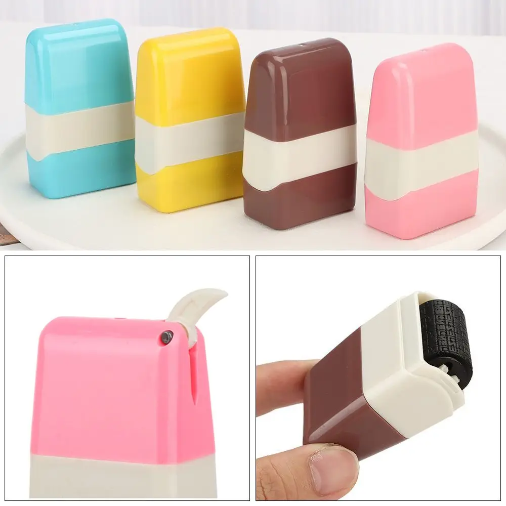 

Security Stamp Roller Privacy Seal Roller Cover Eliminator Seal Portable Self-Inking Identity Theft Protection Roller Stamp New