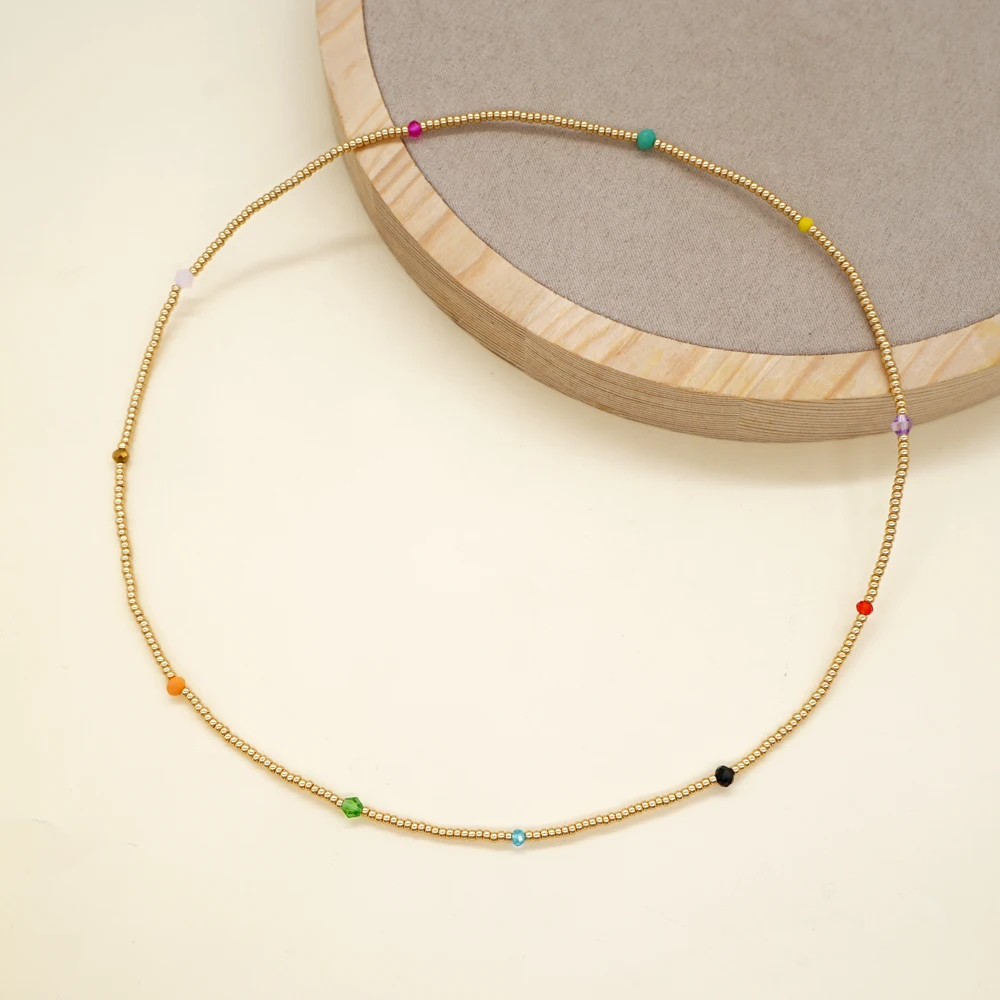 Многослойные браслеты Go2Boho золотистого цвета бисер миюки Модные женские