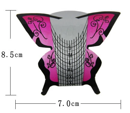 

Оптовая продажа 2015 Новый самоклеющийся 300 шт форма для дизайна ногтей/Профессиональная форма для ногтей бабочки производитель. WT014