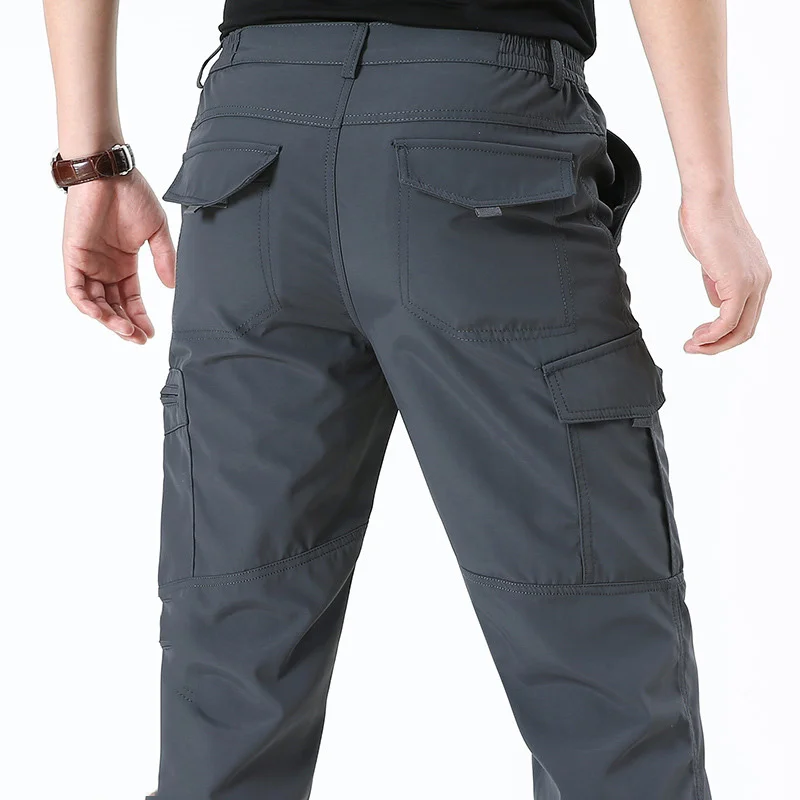 

2023 Men's Lightweight Tactical Pants Breathable Outdoor Casual Army Military Long Trouser Male Waterproof Cargo Pants Winter