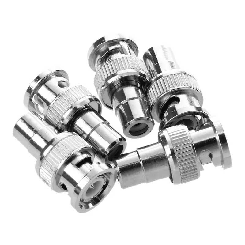 

5 Pcs BNC Male Plug To RCA Female RF Coaxial Connector For CCTV Video