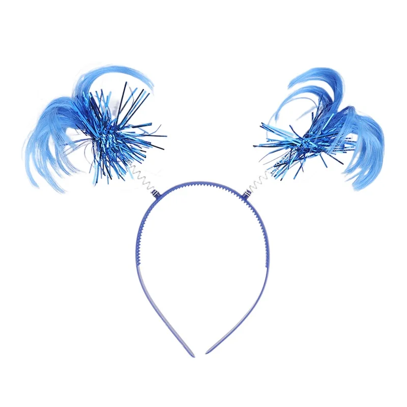 Головной убор для девочки Королевский Синий Парик Головная Повязка на новый день