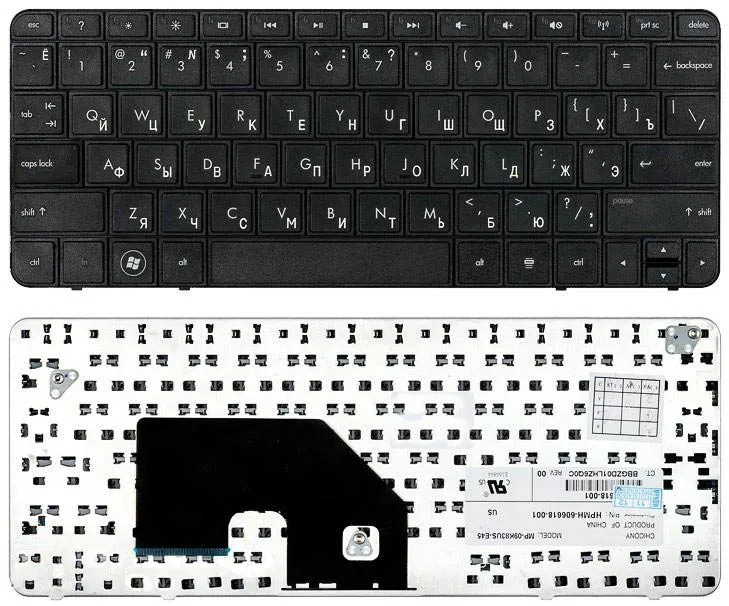 Клавиатура для HP Compaq Mini 110 3600sr черная|Клавиатуры замены| |