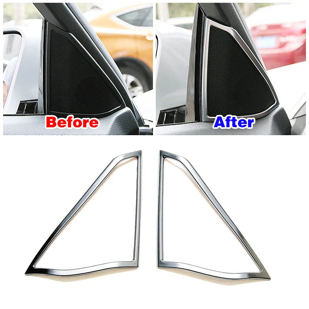 

Для Mercedes Benz E Class W212 2009-2014 Внутренняя дверь звуковой динамик украшение рамка отделка крышка кольцо матовое серебристое изменение цвета