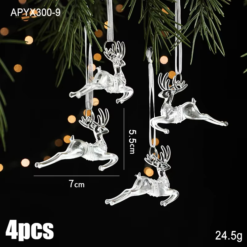 

MOONBIFFY Рождественские прозрачные снежинки 3 шт