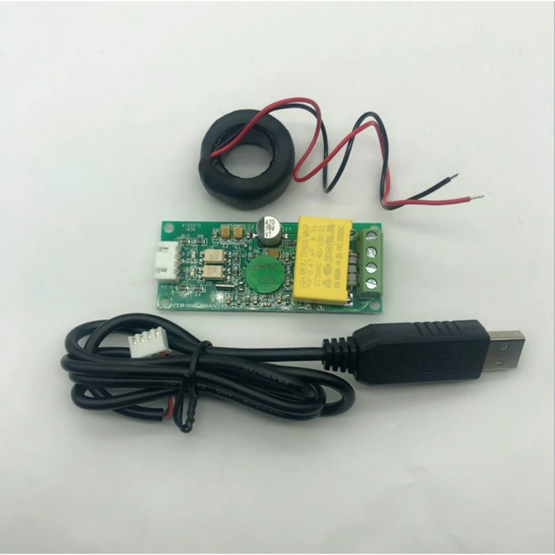 PZEM-004T Single Phase Power Energy Meter TTL Modbus AC 220V 100A Voltage Current Watt Kwh Ammeter With CT USB Cable |