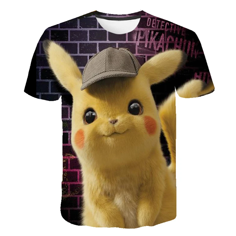 

New fashion O-neck 3D top fashion cartoon anime oversized T-shirt with the same street hip-hop casual Harajuku T-shirt