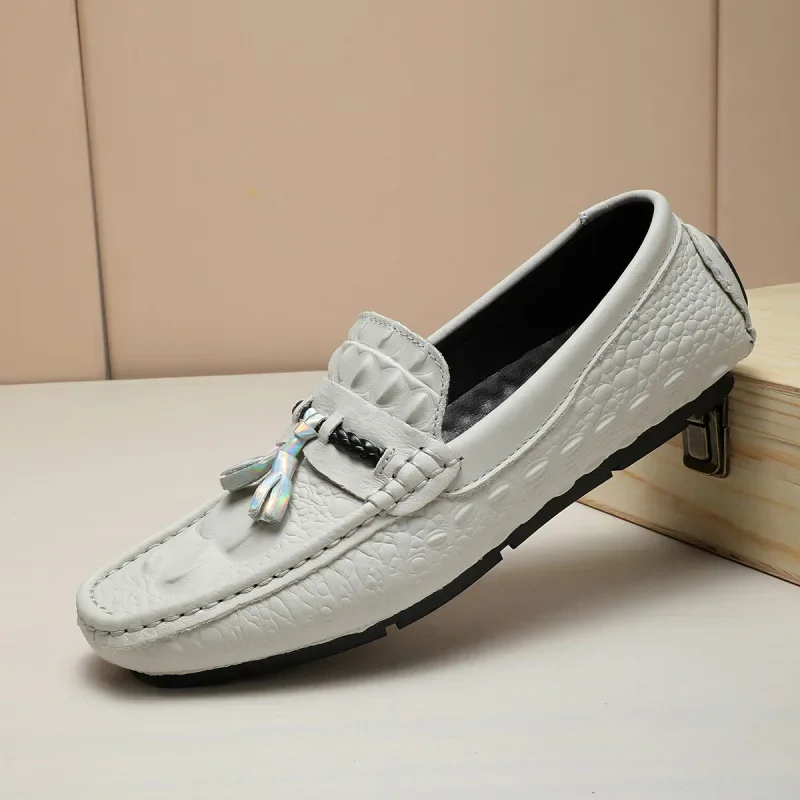 

Туфли-лодочки мужские легкие, дышащие, однослойная воловья кожа, повседневная мягкая подошва, международная торговля