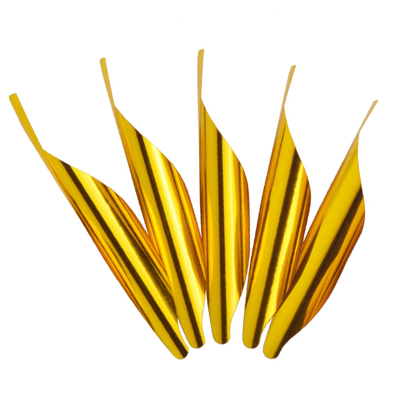 

50pcs Spin Vane Spiral Fletches Feather 2.3 Inch 50pcs Recurve Bow Competitive Bow Curl Feather Whirling Feather