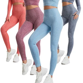 2022 New Vital Seamless Leggings High Waist Woman Fitness Yoga Pants Sexy Push Up Gym Sport Leggings Slim Stretch Running Tights 1