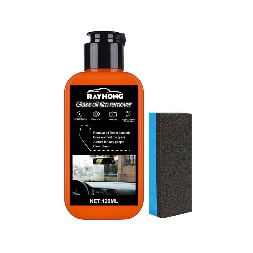 

Practical 120ml Oil Film Removal Remover Degreasing Oil Cleaning Agent Wipes Car Front Windshield for Glass Clean Auto Window