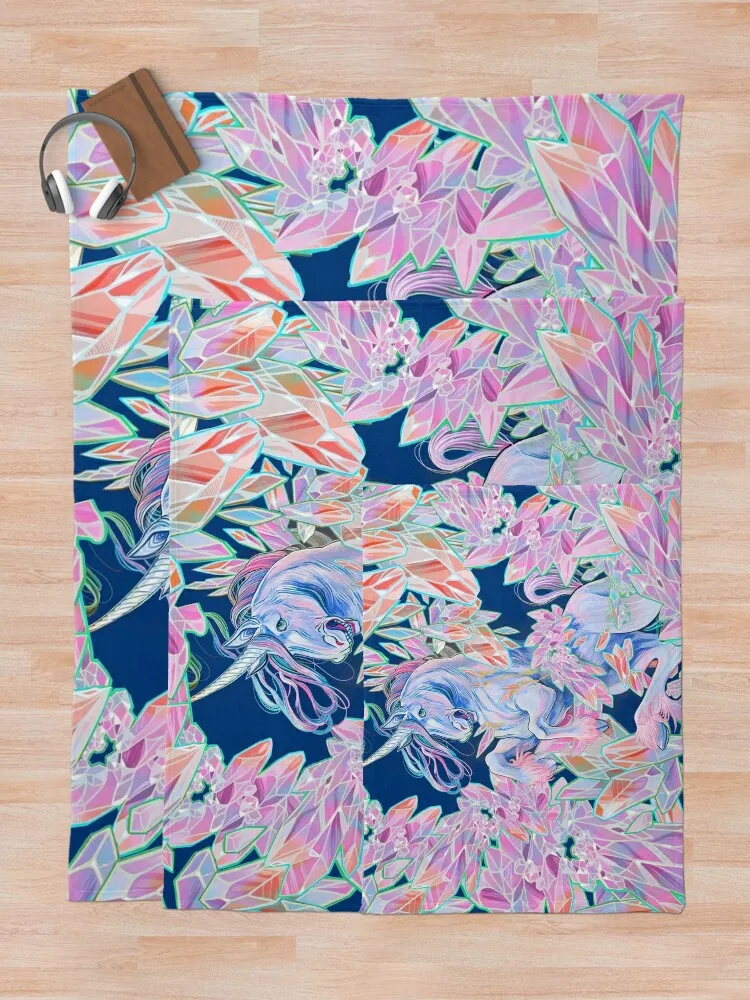 Хрустальная змея Радужный единорог Плед Роскошные модные одеяла для диванов