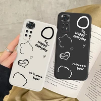 for xiaomi redmi note 9 pro max soft cover for redmi 9s 9t 9a 9c nfc 8 7 pro 8a 6a 6 simple style little bear pattern phone case
