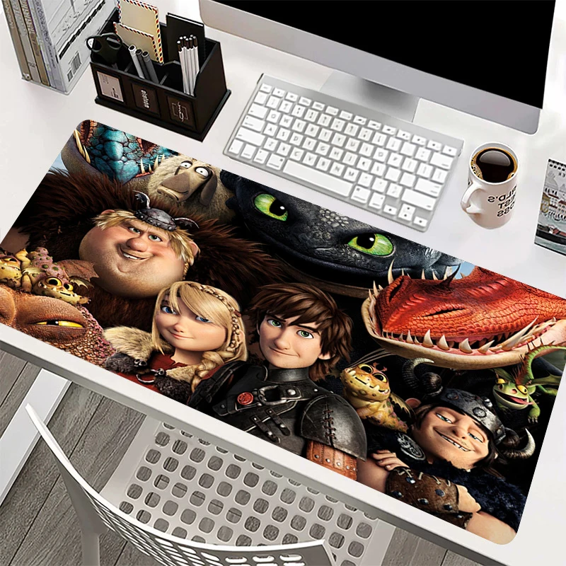 

High Quality gamer play mats Anime How-to-Train-Your-Dragon Mousepad Computer Laptop Keyboard Mouse Mat 1000x500 900x400