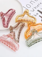 new elegant transparent large hair claw women girls acrylic big hair clips hairpins fashion hair accessories ponytail gifts