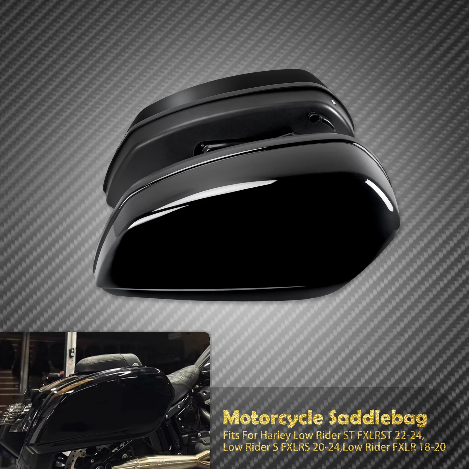 

Мотоциклетные жесткие седельные сумки, комплекты стыковки, боковые сумки для Harley Low Rider ST FXLRST 2022-24 FXLRS 20-24 FXLR 18-20, хранилище багажа
