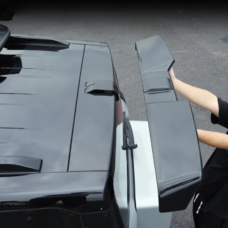 Автомобильный мини-спойлер ICar 03 хвостовое крыло ярко-черный вид хвостовые крылья