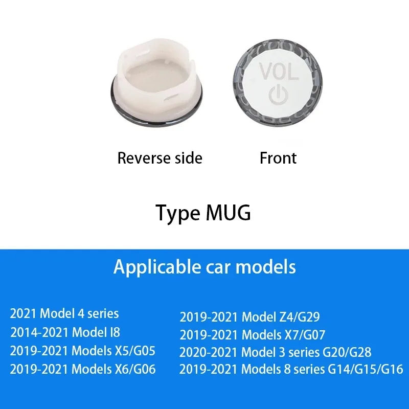 

Прозрачная Кнопка регулировки громкости для BMW G20 G21G22 G26 G14 G01 G29 G07 G06 G05, кристальная ручка регулировки громкости, отделка, автомобильная сменная крышка