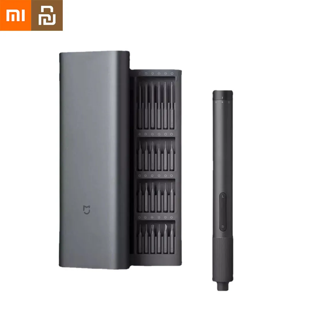 

New Xiaomi Mijia Electrical Precision Screwdriver Kit 2 Gear Torque Control Type-C Rechargeable Aluminum Case Screwdriver Set