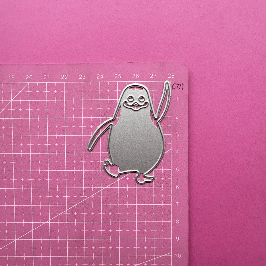 Металлические Вырубные штампы в виде пингвина для скрапбукинга и изготовления