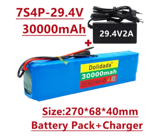 Литий-ионный аккумулятор 7s4p 2022 mAh 30000 v 27 4 для велосипеда и скутера электрический