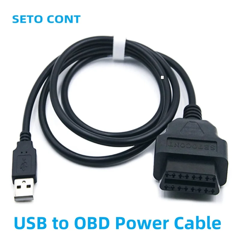 Фото 1 м OBD2 16-контактный разъем «мама» к USB-кабелю для автомобильного компьютера OBD-конвертер Разъем питания Кабель для зарядки для авто GPS-конвертера №3