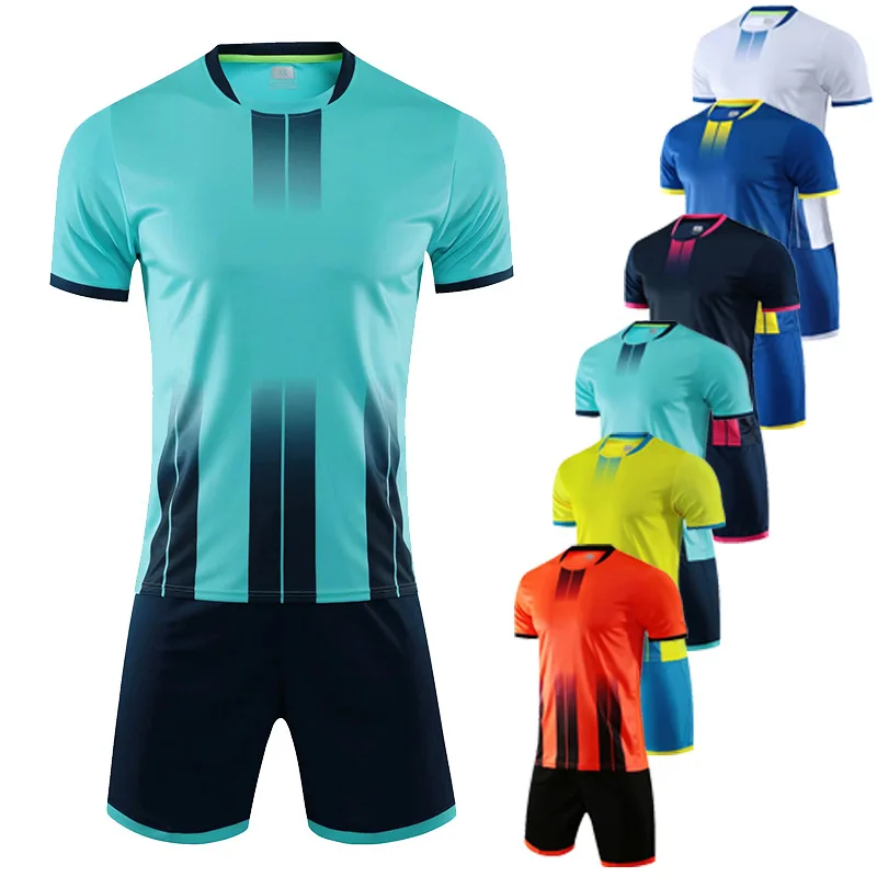 

Men's and Kids Football Jersey Set Short Sleeve Sportswear Quick Drying Jersey