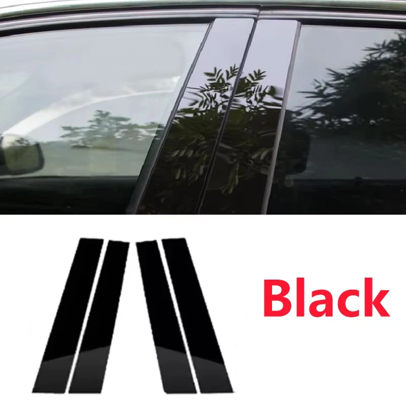 

Для VW Volkswagen Golf 5 аксессуары 2003-2009 2007 4 шт. черные накладки на окна центральной колонки B наклейки на стойку C аксессуары