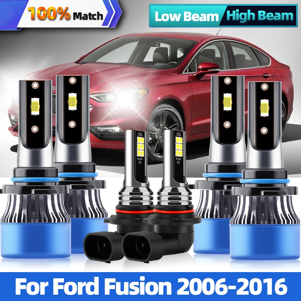 

40000LM 240W Canbus Led Headlight Bulb H7 H11 High Low Beam Car Light 6000K 12V For Ford Fusion 2006-2012 2013 2014 2015 2016