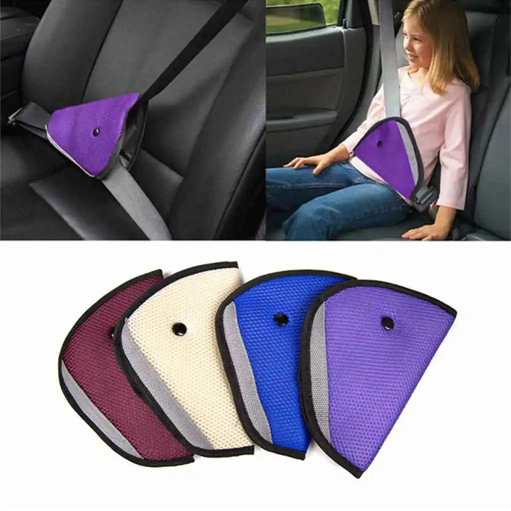 

Protection Positioner Breathable Triangle Baby Kids Car Safe Fit Seat Belt Adjuster Device Auto Safety Belt Cover Child Neck