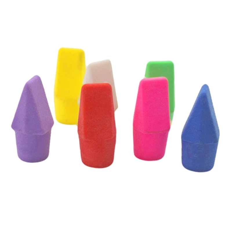 Top Eraser   Shape Pencil Eraser Toppers Assorted Colors Bul