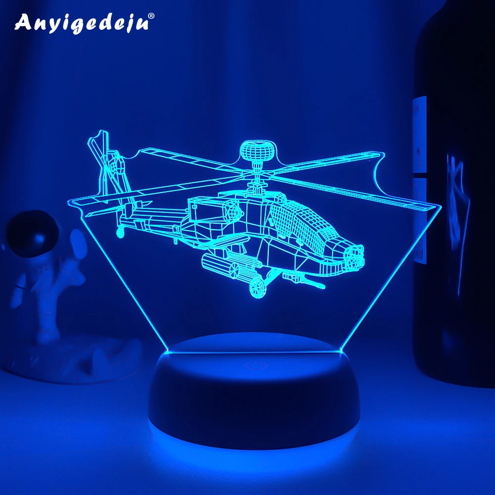 

Airplane Night Light 3D Plane Illusion Lamp 7 Color Changing Touch Control LED Fighter Toy for Men Boys Kids Xmas Birthday Gifts