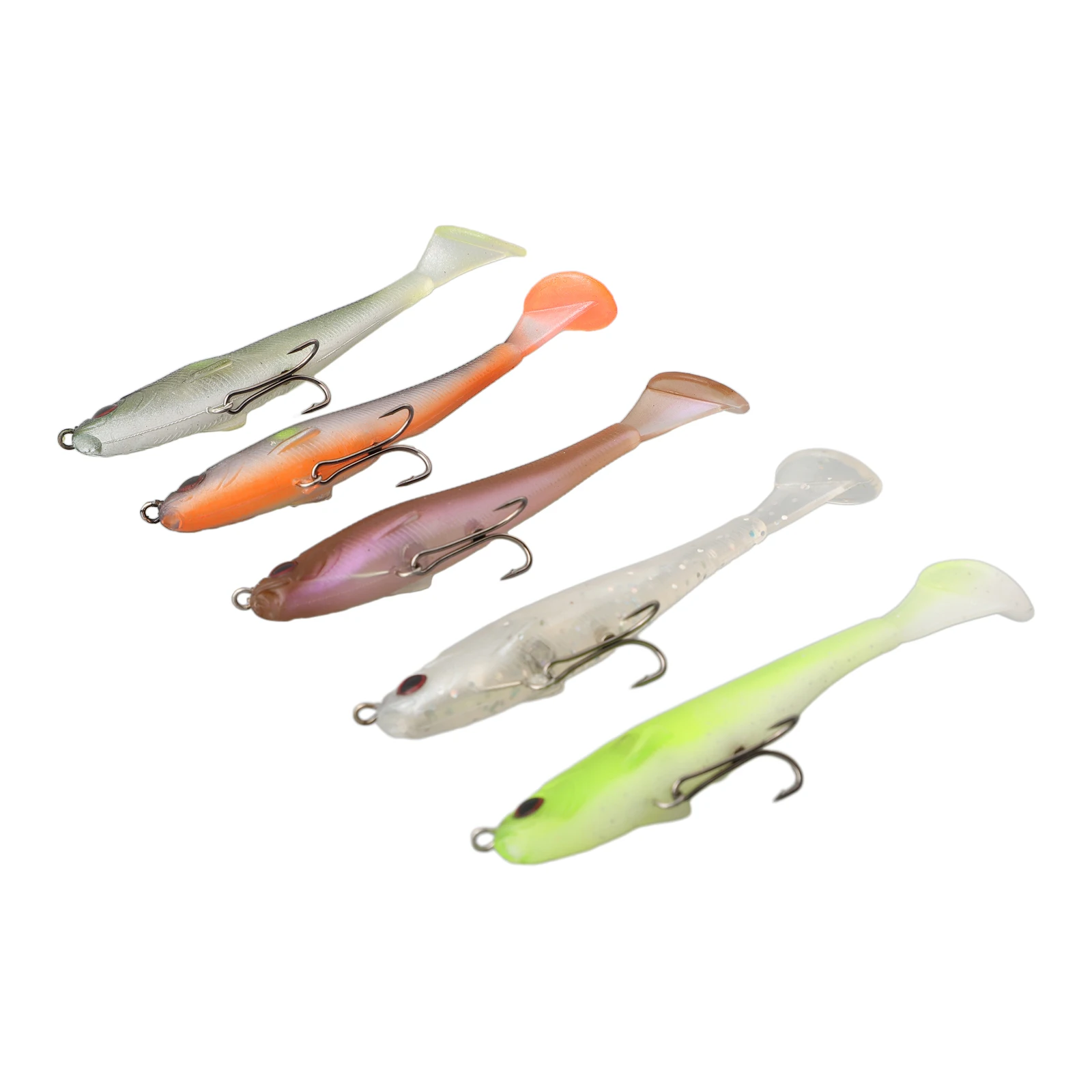 5 шт. Megabass Magdraft Swimbait реалистичные штрихи для плавания тройной крючок с замком и
