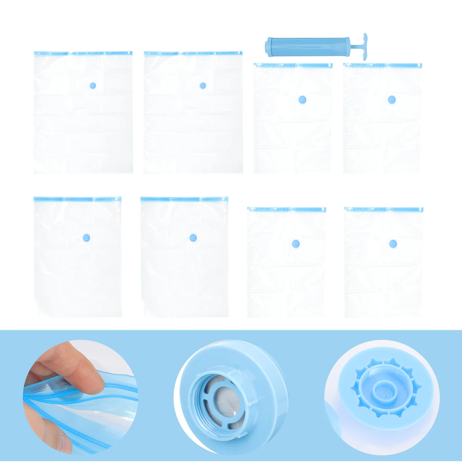 

1 Set of Vacuum Compressed Bags Clothes Storage Bags Vacuum Storage Bags