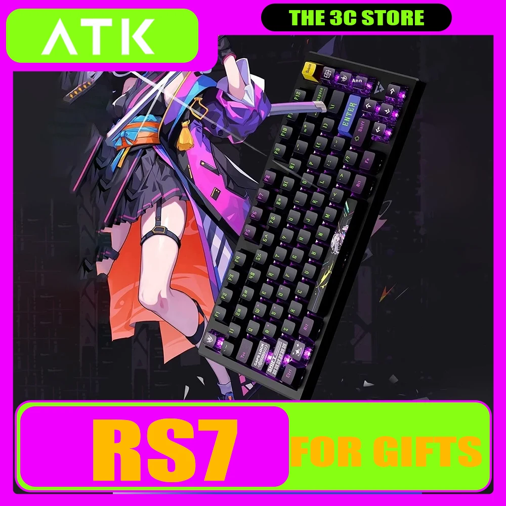 Новая механическая клавиатура с магнитным переключателем Atk Rs7 8k алюминиевый