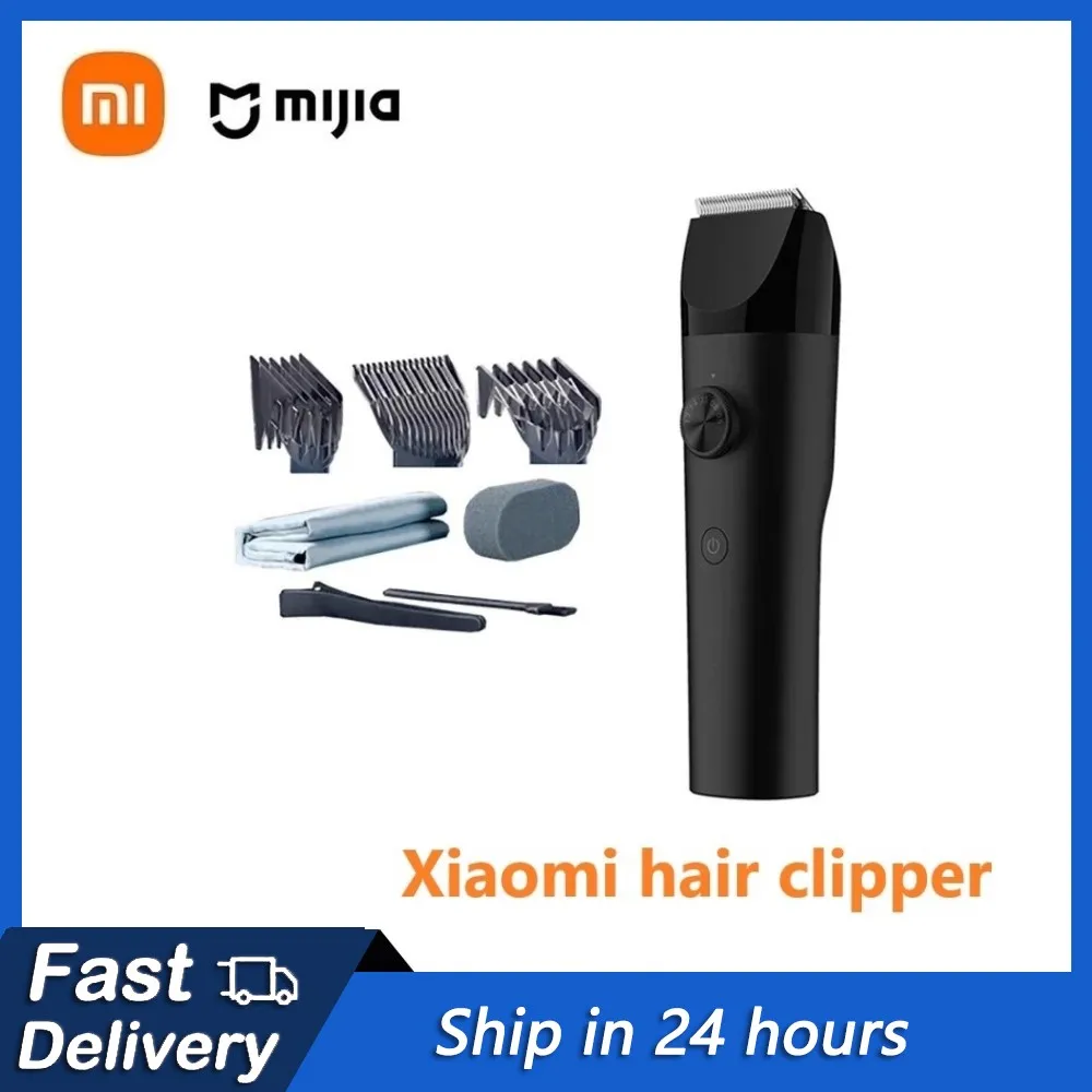 Xiaomi-cortadora de pelo profesional para hombre, máquina de corte de pelo inalámbrica resistente al agua IPX7, Mijia