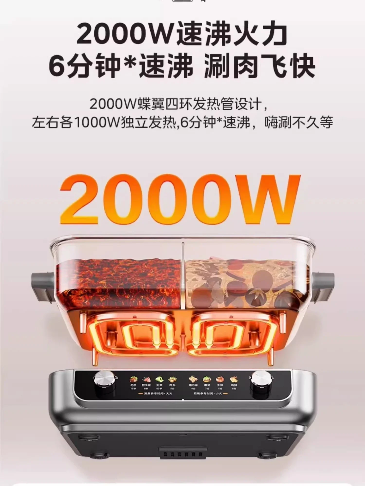 Бытовая раздельная электрическая кастрюля 8 литров новая для приготовления