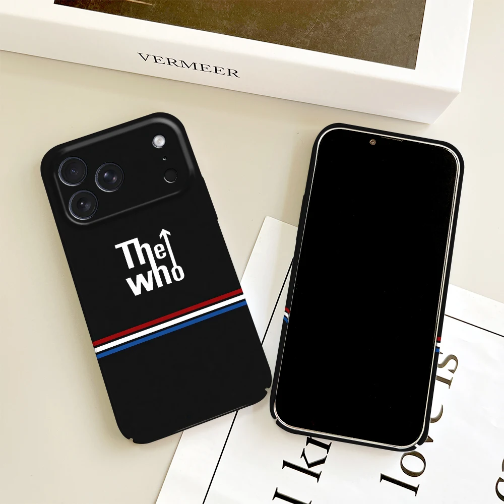 Фото Чехол для телефона The W-Who Band для iPhone 17 16 15 14 13 12 11 E Plus Pro Max Mini, глянцевый, HD, жесткий, с защитной пленкой №2