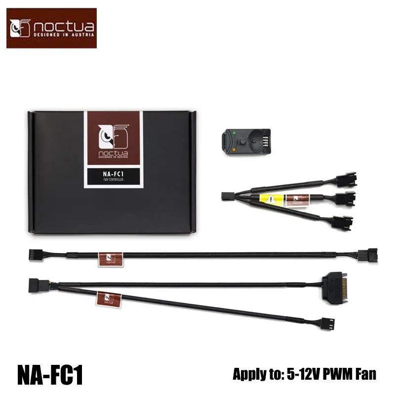 

Noctua NA-FC1 For 4-pin PWM Fan/Highly Flexible Controller/Manual Deceleration/ Control 3 Fans at The Same Time