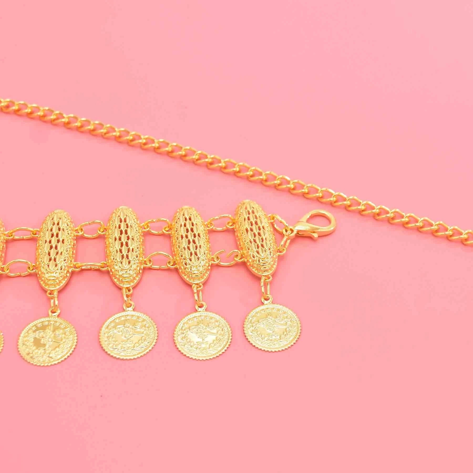 Bohojewelry магазин модных золотистых отверстий цепи для тела женщин металлический