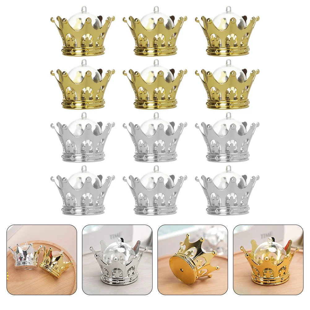 

12pcs Decorative Chocolate Boxes Wedding Candy Containers Candy Cases