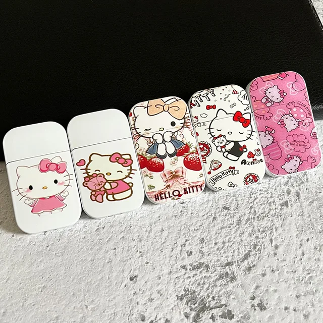 Cute Hello Kitty Lighter - Kawaii Sanrio Windproof Red Flame Lighter 5