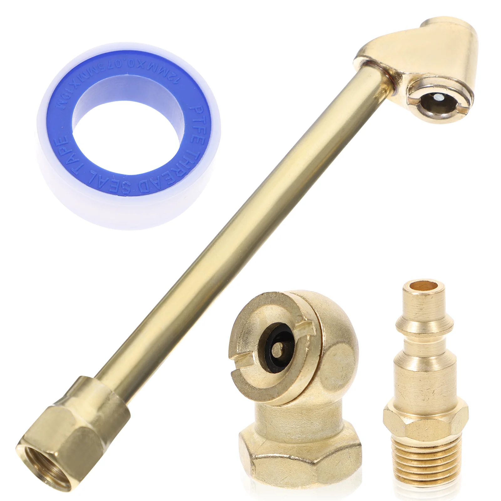 

Air Chuck Tire Compressor Inflator Hose Attachmentnozzle Closedset Adapter Accessories Connect Quick Fitting Flow Repair Kit