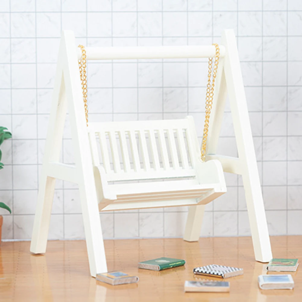 

Аксессуары для кукольного домика 1/12, ручная работа, фотоаксессуары, качели для кукольного домика, статуэтки, детские подарки