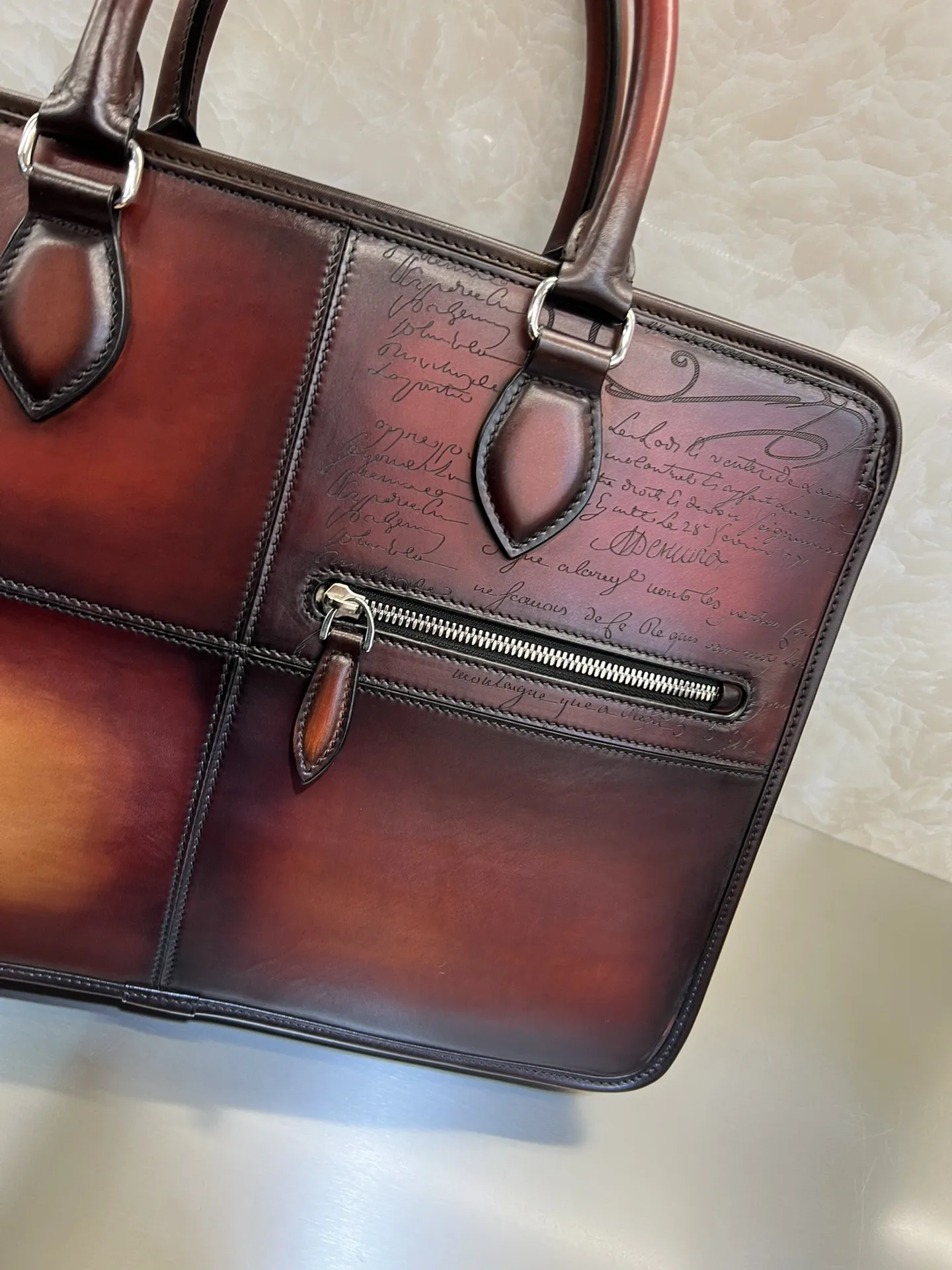 Briefcases Men Handbags Luxury Retro Leather Briefcases Business Bag Men