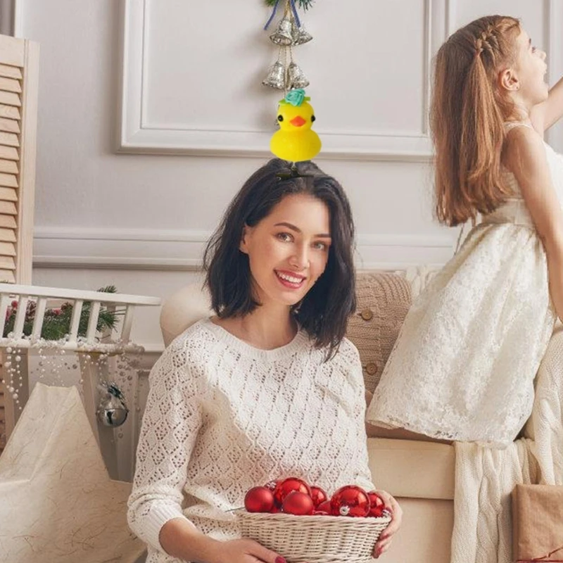 Заколка для волос на день рождения детская заколка с желтой уткой детский