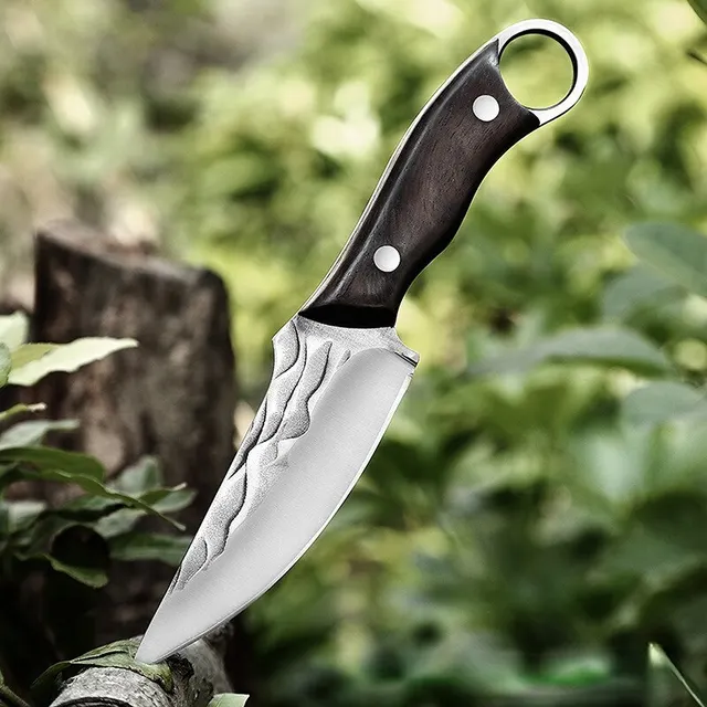 Kitchen Knife Boning Knife Outdoor Hunting Camping Knife Handmade Forged Knife Military Knife- Good for Camping Survival Outdoor 5
