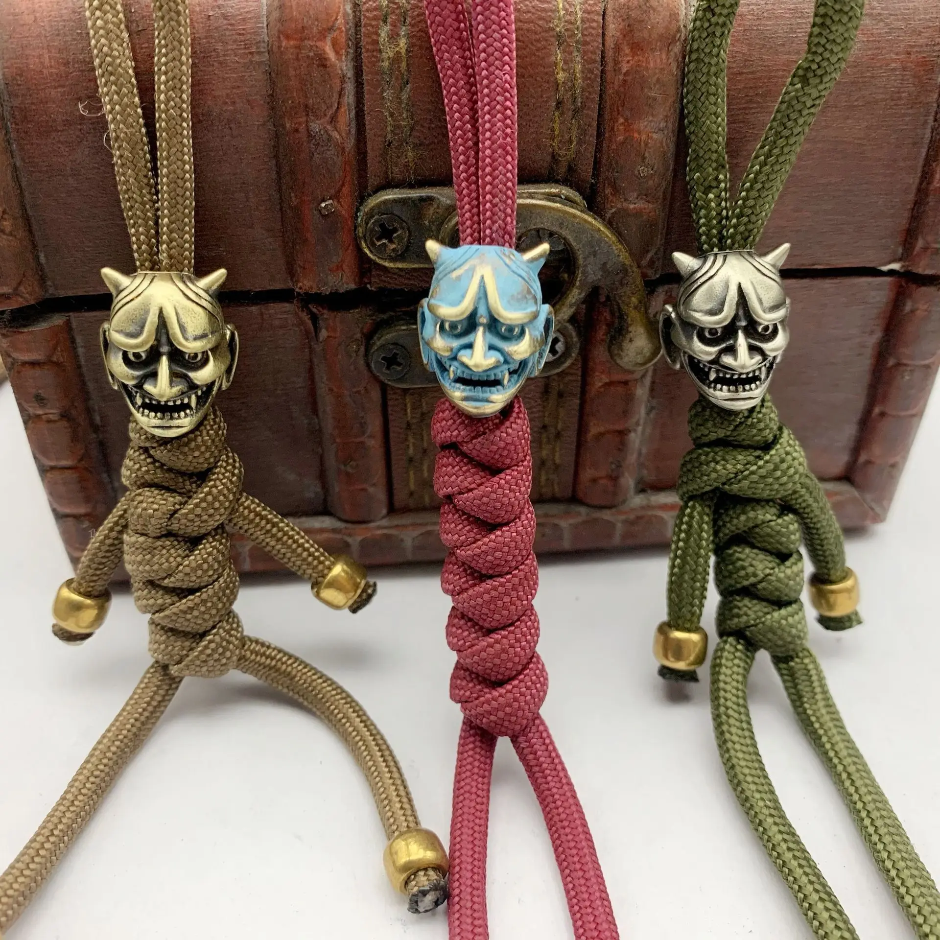 

2022 New Brass Prajna jewelry accessories beaded with bracelet knife drop rope umbrella pendant DIY bronze dispersion beads
